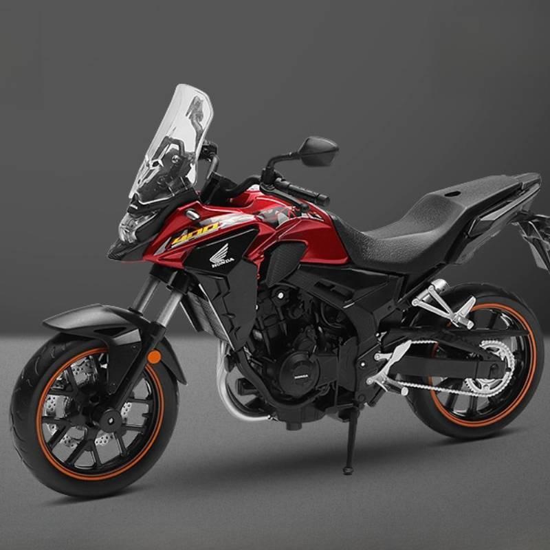 Коллекционная модель мотоцикла 112 Honda Cb400x из сплава, игрушка для детей и коллекционеров красный