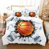 Basketball Cartoon Duvet Cover Bedding Set 100% Polyester 3D Digital Printing Kids Boys Bedding King Size Printing Kids Gift