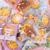 100Pcs 7x7cm/10x10cm Plastic Cartoon Self-Adhesive Bakery Packaging Cookie Snack Candy Bags Birthday Party Gift