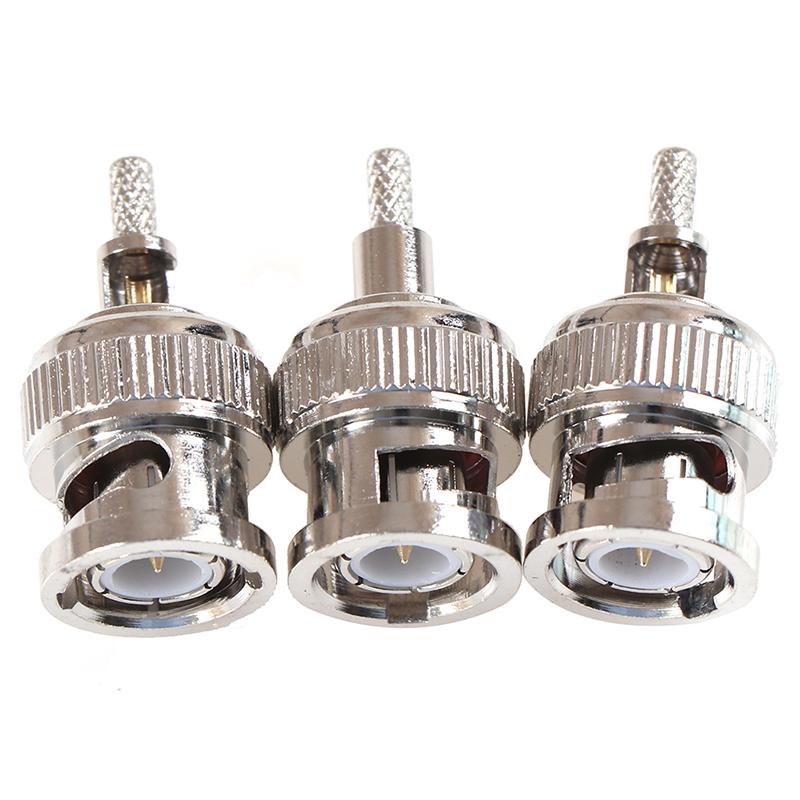 

10Pcs Bnc Male Plug Window Crimp Rg316 Rg174 Rg179 Lmr100 Cable Connector