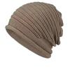 Beanie Hat for Men & Women - Black Striped Warm Slouchy Cap with Ear Protection Outdoor Cycling, Running, and Winter Sports, Winter Sports Hat