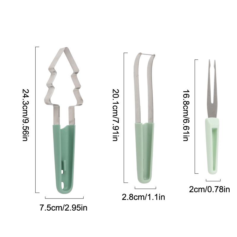 Watermelon Cutter, 3-In-1 Melon Slicer Cutter Tool, Stainless Steel Watermelon Fork Slicer Cutter, Watermelon Knife For Home
