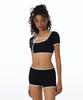 VINAJ Line Classic Short Bikini Bra Bk (Side Ribbon)