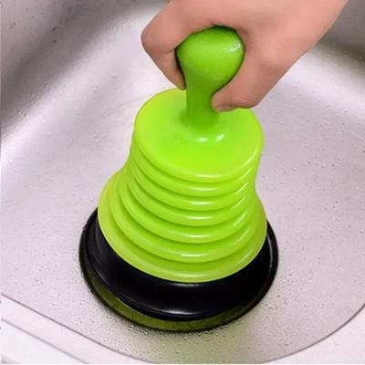 Household Powerful Sink Drain Pipeline Dredger Cup Piston Sink Drain Cleaners Toilet Brush Suction Cups Toilet Plunger Wholesale
