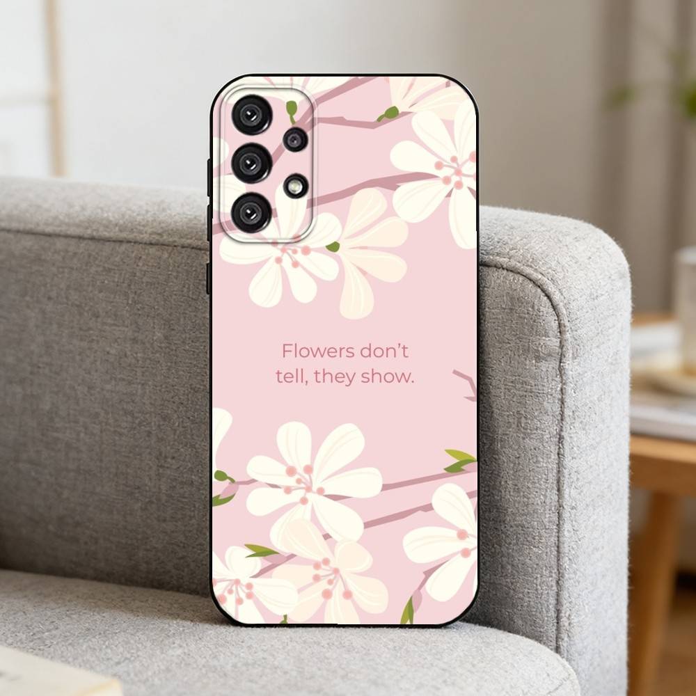 B-Beautiful Flowers   Phone Case For Samsung S25,S24,S21,S22,S23,S30,Ultra,S20,Plus,Fe,Note,10,9,5G Black Cover