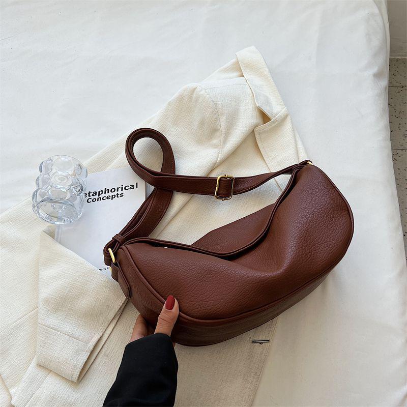 Retro Style Large Capacity Dumpling Crossbody Bag