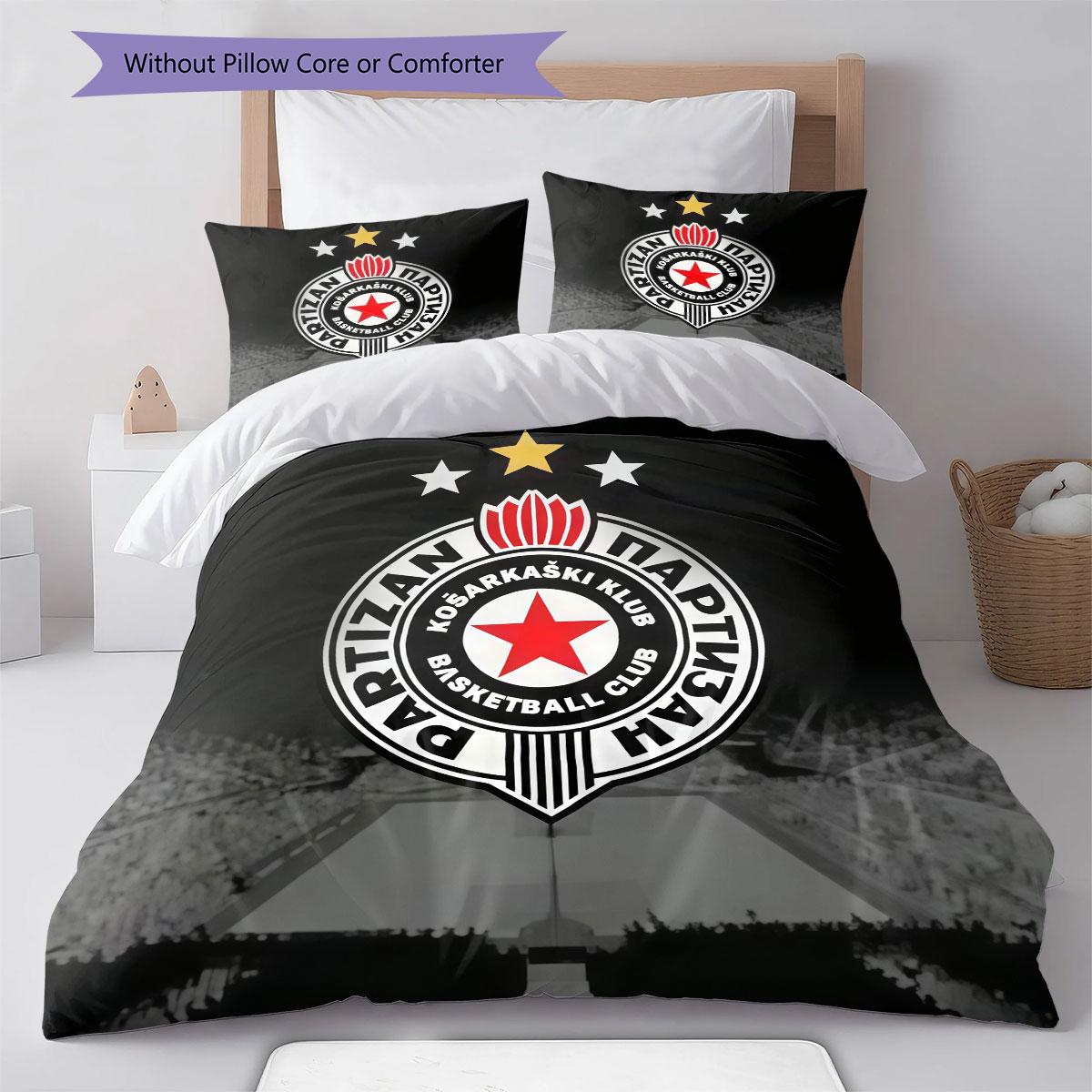 Partizan KK logo Gultasveļas sega Komplekts