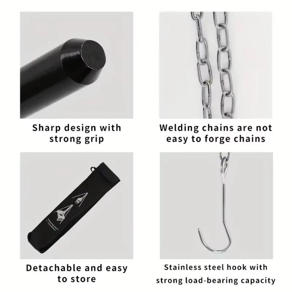 Triangle Support Camping Cooking Tripod 3 Section Camping Kitchenware Tripod  Team and Family