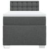 Maison Exclusive - Sommier à lattes de lit avec matelas Gris foncé 100x200cm Tissu