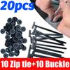 Multi-Purpose Nylon Zip Ties Car Engine Guards Underbody Panel Fastener Clip Screw Replacement Heavy Duty Self-locking Cable Tie