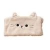 INS Style Cat Ears Face Washing Headband: Cartoon Animal Hair Tie for Girls, Makeup Removal Hair Cover, Coral Fleece Headscarf