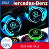 Für Benz GLC GLK Auto LED beleuchteter Getränkehalter Untersetzer Ambientebeleuchtung Untersetzer für Mercedes Benz C260 W204 W205 W211 W212 W190