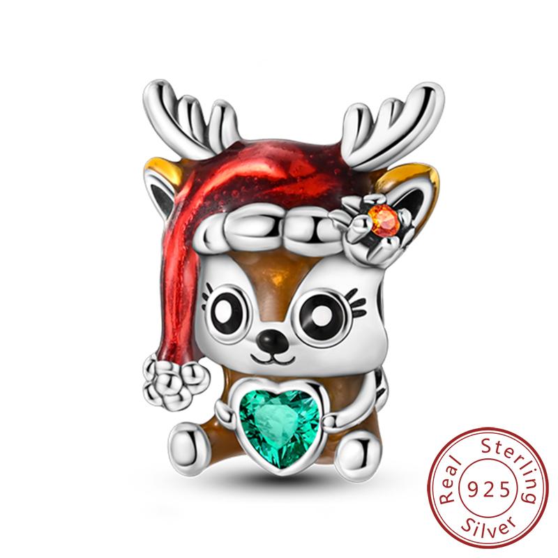 Fit Original Copper Charm Beads Cute Animal Puppy Dog Cat For Bracelet Diy Women Fine Jewelry Making