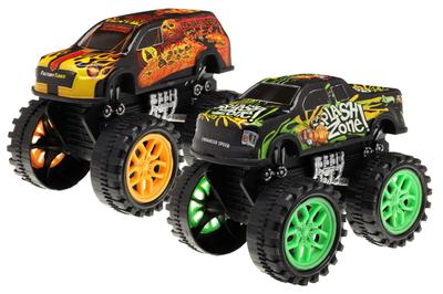 Monster Wheel, conjunto de 2 veículos, mistura de cores