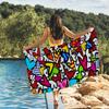 Britto Art Towel Quick Drying Beach Towels Are Suitable For Swimming Pools Camping Yoga And The Gym