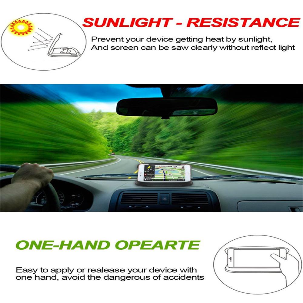 Car Center Console PDA GPS Phone Mount Holder Anti-sunshine Anti-slip Silicone