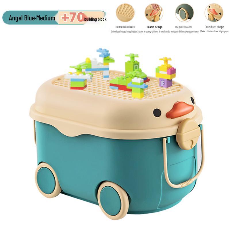Children's Large Capacity Plastic Storage Box for Toys, Snacks, and Baby Clothes