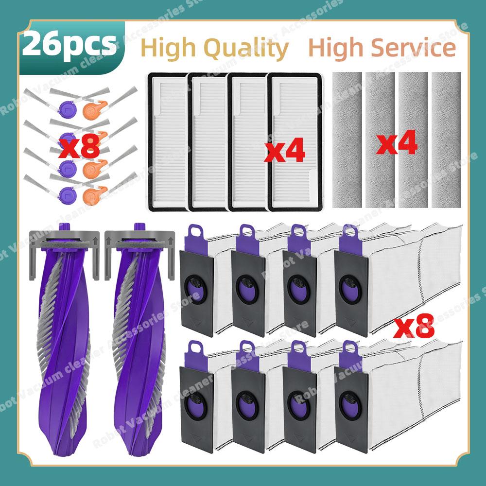 Compatible For Narwal Flow Parts Main Side Brush Hepa Filter Mop ClothPads  Dust Bag Replacement Accessories