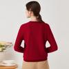 Zhaojun Autumn/Winter Round Neck Mock Placket Pure Cashmere Sweater