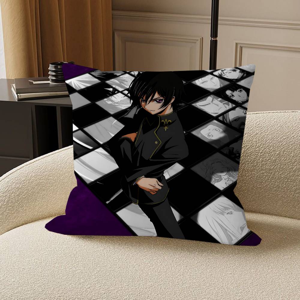 Anime C-Code Geass Lelouch Stitch Lucky Dragon Pillow Cover Sofa Cushion Cover Home Room Decoration Children Gift