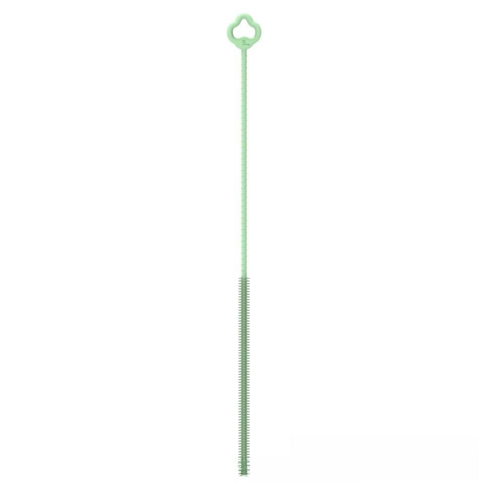 Soft Bristle Silicone Straw Brush Long Handle Bottle Brush Straw Cleaning Brush For Long Straws