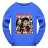 5715 Kid Boys Girls Jackson Singer Print Long Sleeves T-Shirt