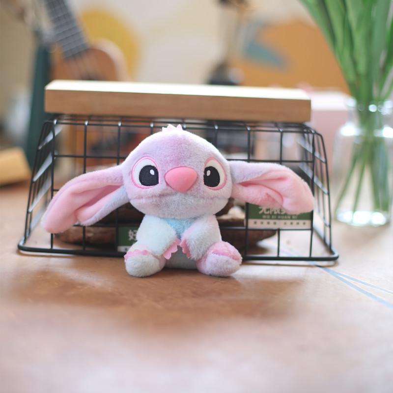 

Rainbow Cartoon Animals Plush Keyring Doll For Bag Decoration Use Daily розовый