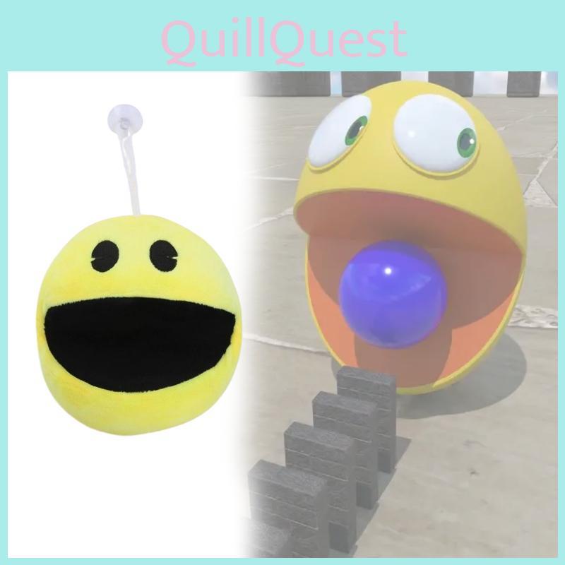Character Pac Man Plush Toy Bright Yellow Cute Soft Stuffed Doll Children Gift