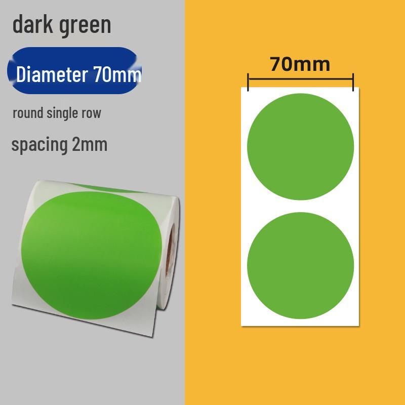 Colorful Self-Adhesive Round Dot Stickers - Writable Small Paper Labels