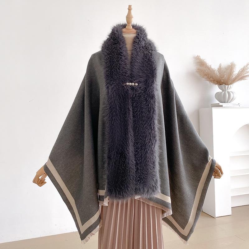 Two-Sides  Shawls Female Designer Women Winter Scarf Pashmina Flower Bufandas Foulard Warm Hijab Wraps Travel Stoles