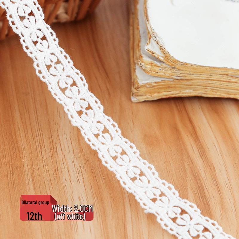 Lace-Trimmed Jute Rope Fabric for DIY Crafts and Clothing