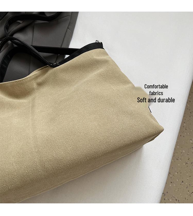 Versatile Canvas Bag: Stylish, High-Quality, Large-Capacity Handbag & Crossbody Bookbag (2025 Edition)