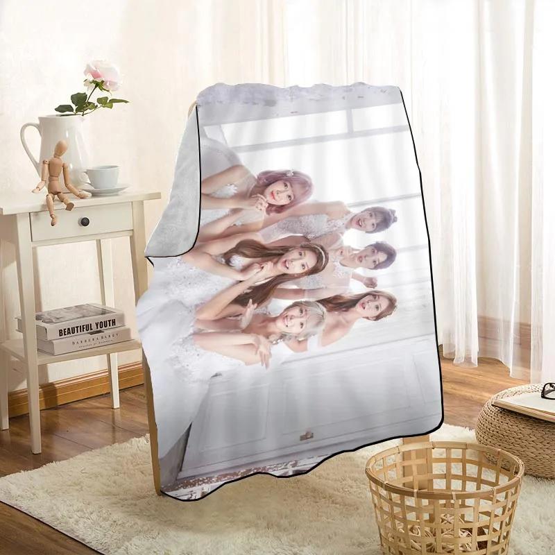 Modern Popular LABOUM KPOP Girl Blanket On For The Sofa/Bed/Car Portable 3D Blanket For Kid Home Textile Fabric 1009