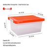 Lego Large Transparent Plastic Storage Box with Lid for Children's Toys & Organization