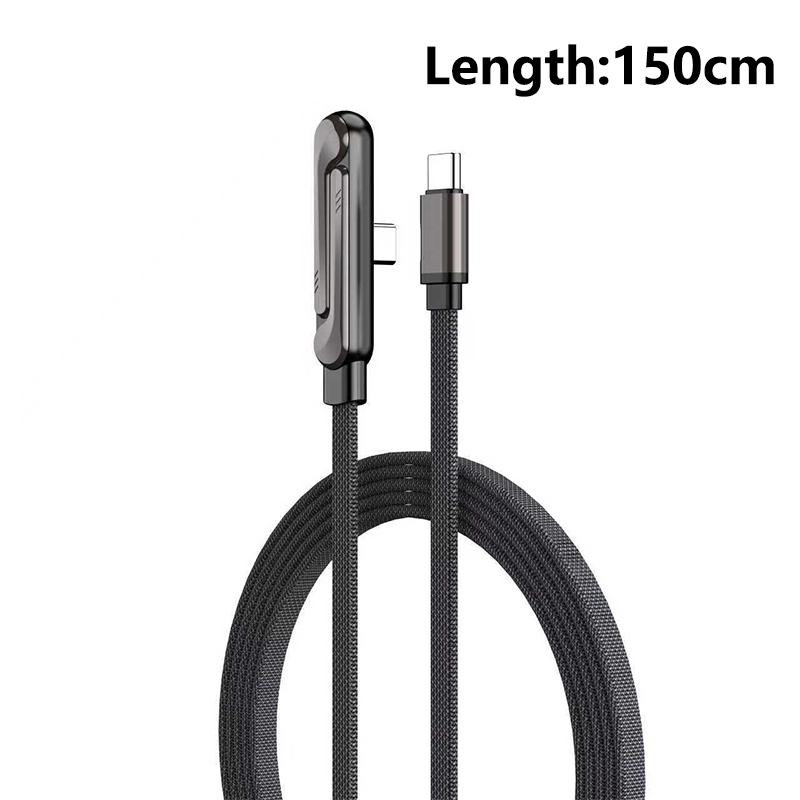 Faltbares Ladekabel mit integriertem Ständer Schnellladekabel Telefon Tablet 240W Ultraschnelles Datenkabel Handyhalter 1 Stück