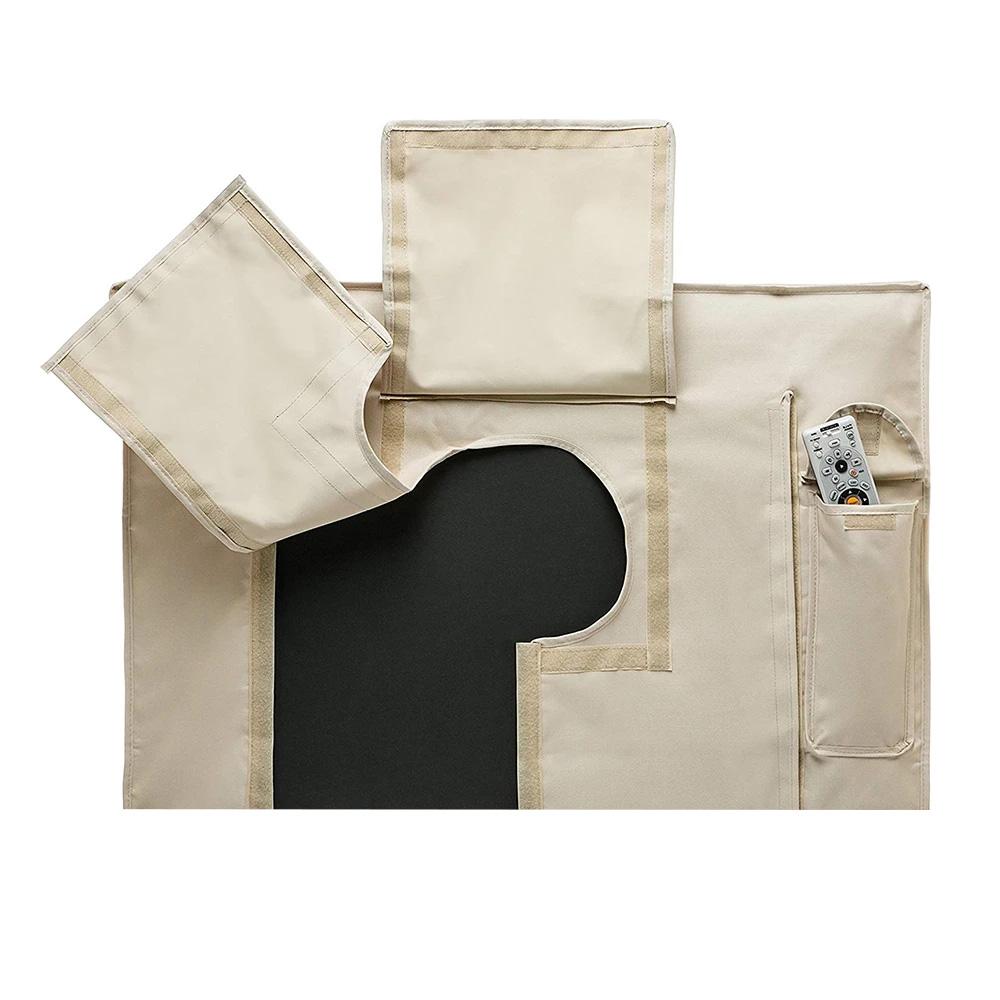 Outdoor TV Protection Cover, 1 Piece, 600D Thick Fabric Cover, Waterproof, Windproof, and Dustproof, Suitable for Outdoor TVs