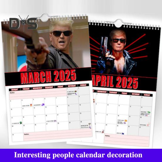 2025 Wall Calendar The Trumpinator Wall Hanging Calendar 12 Monthly Planner Home Office Schedule Organizer