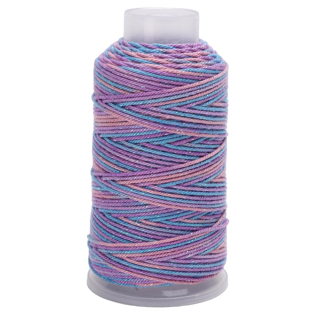 80Meter Polyester Cotton Thread Starry Sky Segment Dyeing Cord Sewing String DIY Handmade Accessories