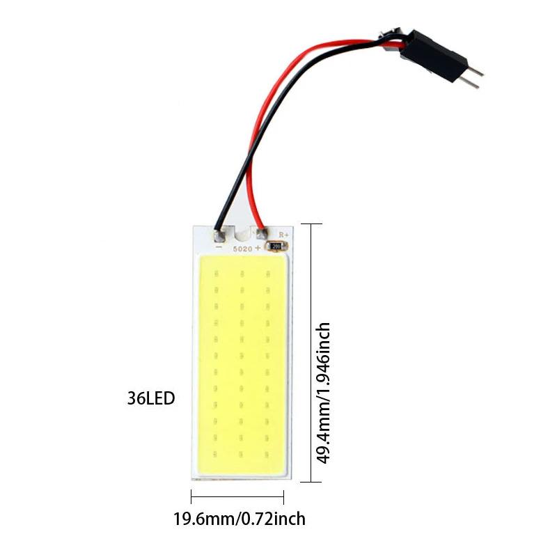 1/3PCS C5W C10W Festoon LED Bulb 31mm 36mm 39mm 41mm T10 C5W LED COB Light 12V White 7000K Car Interior Dome Reading Trunk Lmaps