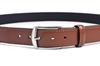 Casual Belt with Cowhide Leather LB71570 Navy Free Size Waist Sizes Up To [Lacoste] Men's (for 95cm)