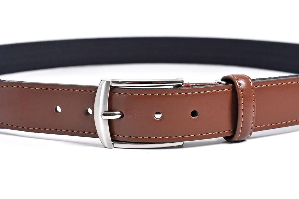Casual Belt with Cowhide Leather LB71570 Navy Free Size Waist Sizes Up To [Lacoste] Men's (for 95cm)