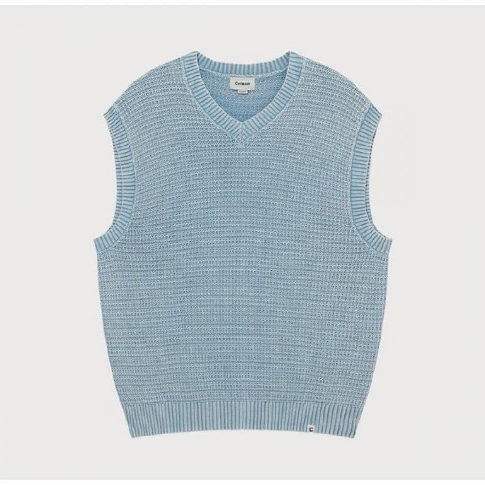 

Covernat Вязаный жилет с эффектом стирки камнями B1 Co2502kt06 CO2502KT06 BL M