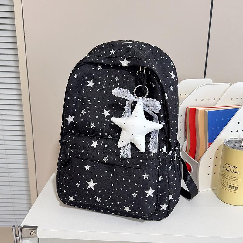 Schoolbag New Large Capacity Backpack Female Cute Small Fresh Casual Backpack Casual Star Girl Student School Bag