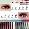 Diy Segmented Single-Cluster False Eyelashes 9-16Mm Eyelashes C Curvature Dense Curl