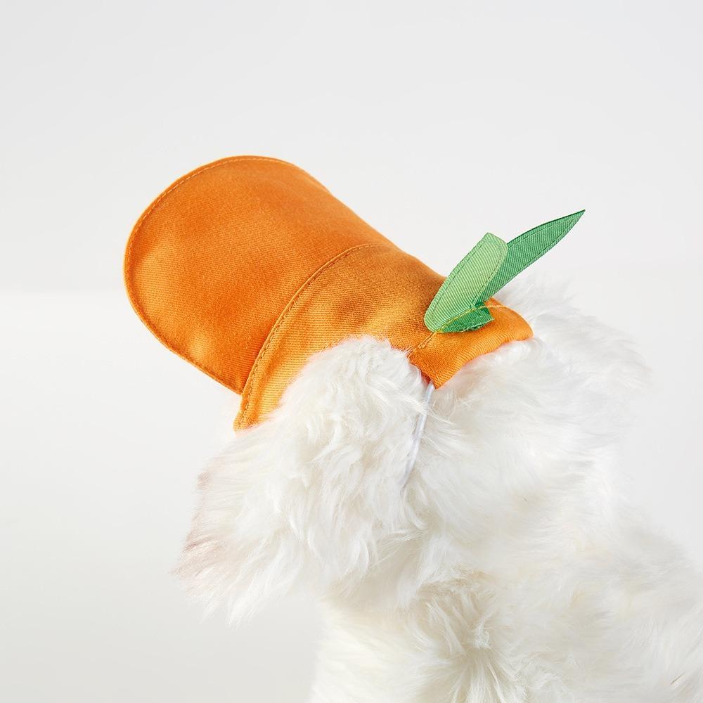 Orange Dog Sunshade Breathable Cat Sunscreen Hat Portable Dog Sun Hat  Summer