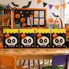 Non-woven Halloween Totes Candy Bag Cute Pumpkin Ghost Tote for Kids Spooky Festive Party Favor Cartoon Pattern Treat Bag Party Trick or Bags