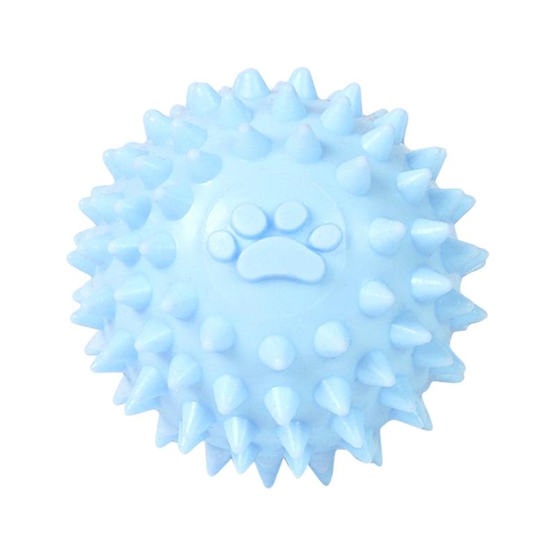 Dogs Chew Toy for Small Medium Dogs Aggressive Chewers 2.4in Small Spiky Ball Safe TPR Material for Puppy Teething