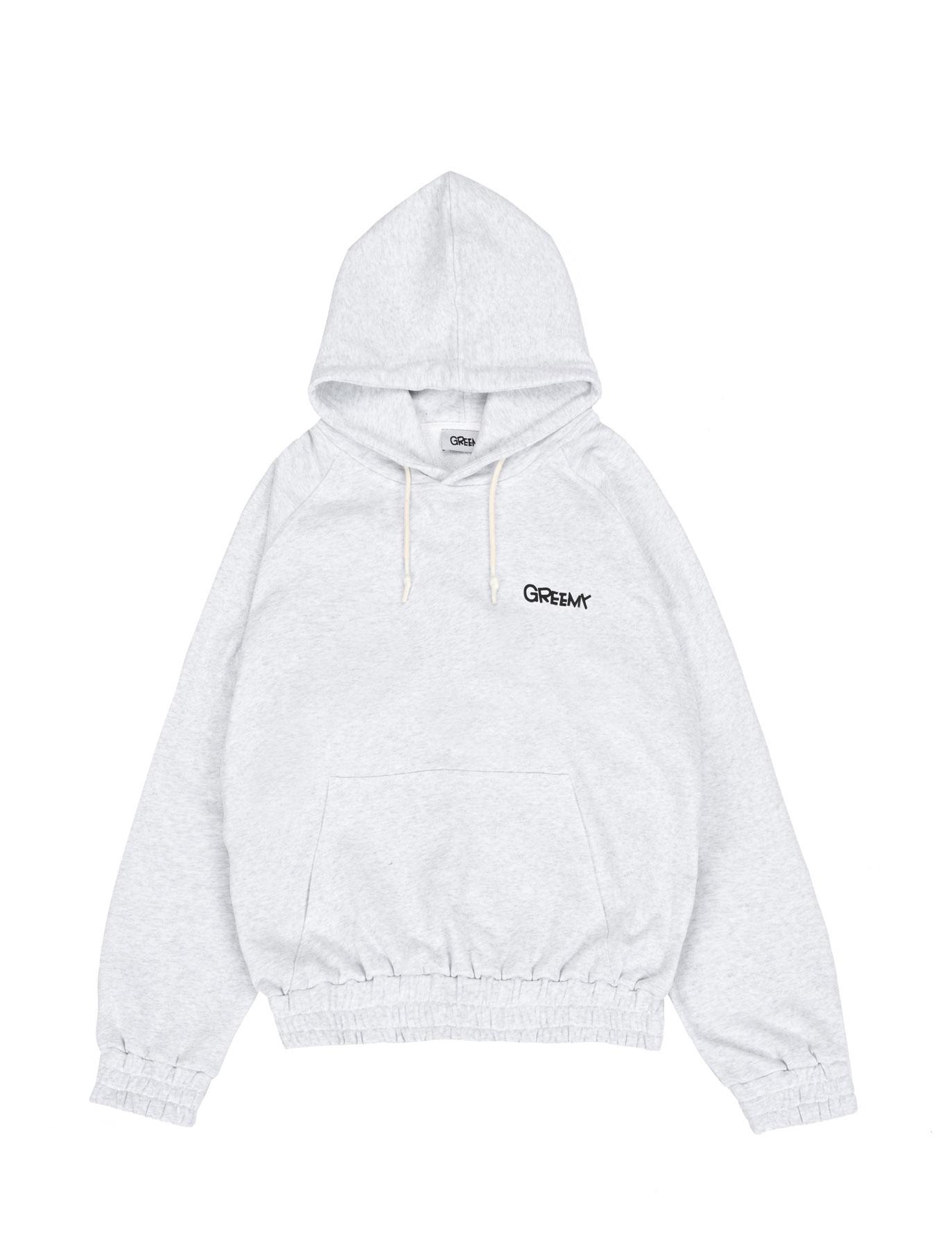 Grimi Small Logo Hoodie (Melang Gray) M