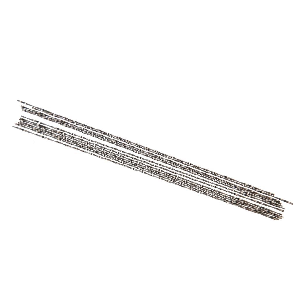 12 Pieces Scroll Saw Blades With Spiral Teeth for Wood Metal Plastic Cutting Sawing Carve(#6)