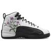 Air Jordan 12 Retro GS Floral Kids Sneakers White Vivid-Green Lavender-Mist DR6956-100